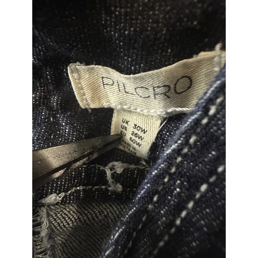 Anthropologie x Pilcro Seamed V-Neck Denim Dress Women's Anthro Plus Size 26W 26 - Picture 8 of 16